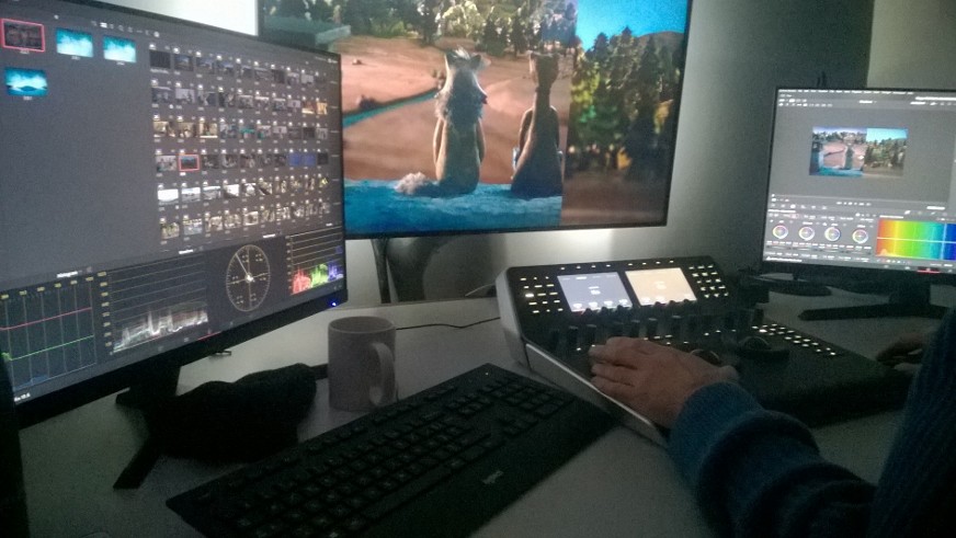 réalisation de l'étalonnage du film Une guitare à la mer à Montreuil