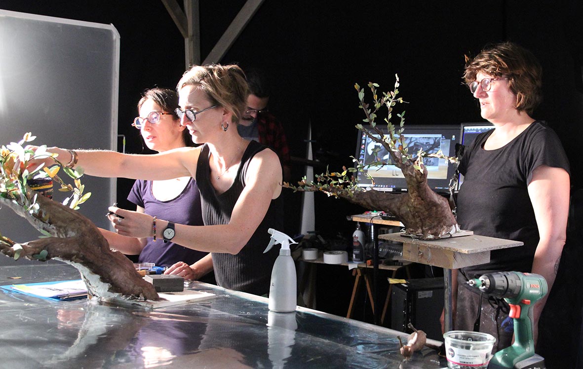 Sophie Roze sur le tournage du film Une Guitare à La Mer