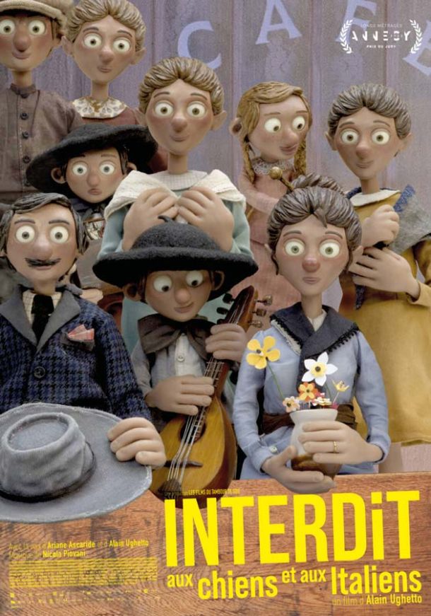 affiche du film Interdit aux chiens et aux italiens d'Alain Ughetto