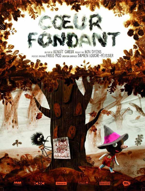 affiche du film en stop motion Coeur Fondant