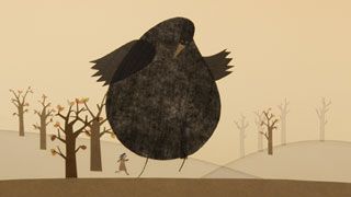 image tirée du film d'animation  L'oiseau cachalot  de Sophie Roze